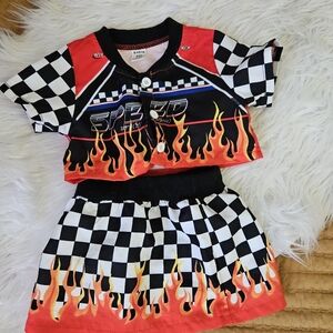 Shein 3 - 6 month race car outfit